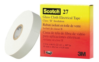 CINTA 3M #27 (Fibra de Vidrio) 19mm x 33m