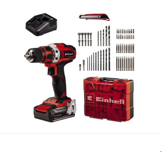 TALADRO EINHELL INHALAMBRICO TE-CD 18/40 KIT ACC