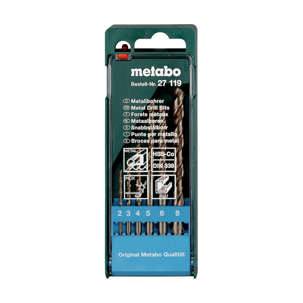 ESTUCHE MECHAS HSSR METABO 6 Pzas