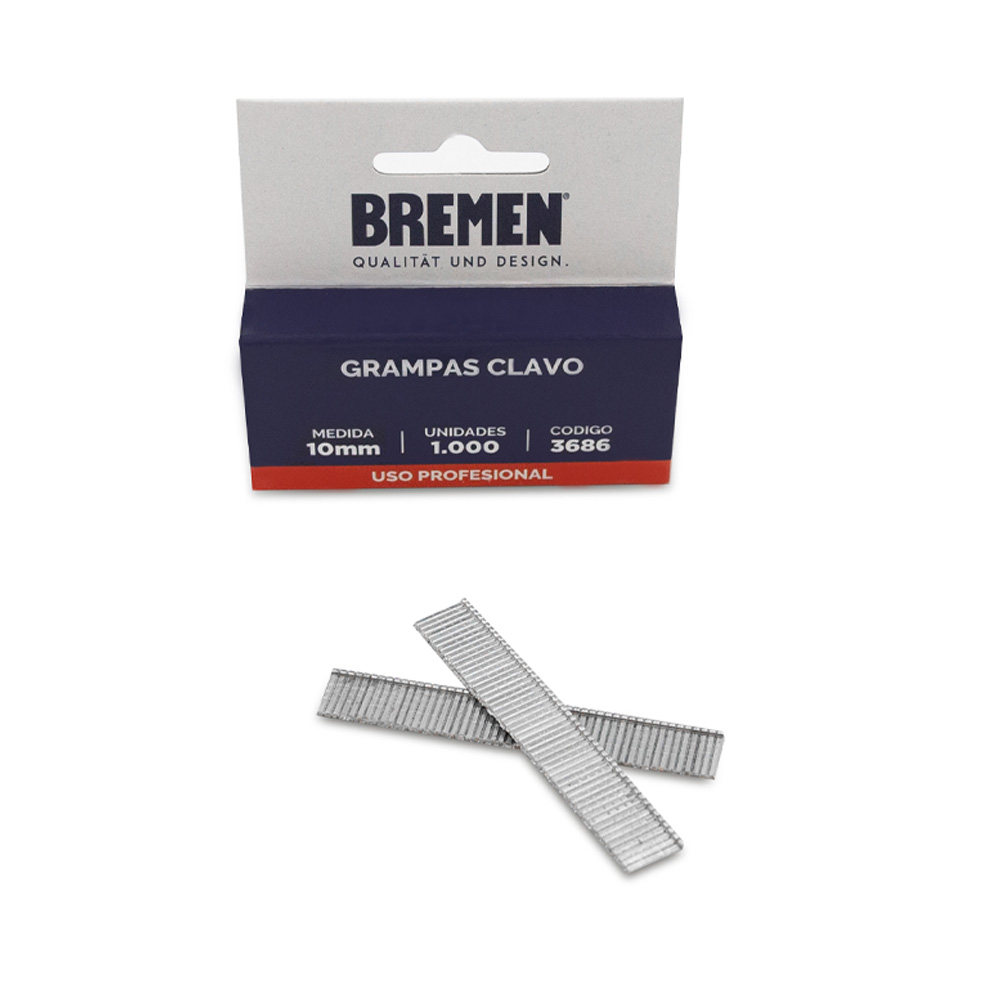 GRAPAS 'CLAVO'10mm x 1.000 Uni [P/Triple] BREMEN®