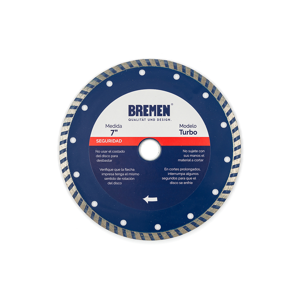 DISCO DIAM. BREMEN® 7' Humedo (CONTINUO)