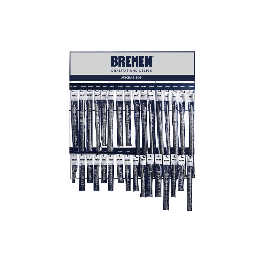 EXHIBIDOR BREMEN® MECHAS SDS PLUS