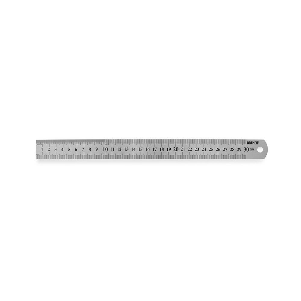 REGLA ACERO INOX 30 cm x 0.8 mm BREMEN