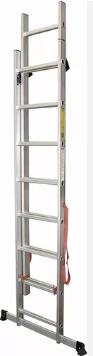 ESCALERA ALUM. EXTENSIBLE DOBLE 12 ESCALONES