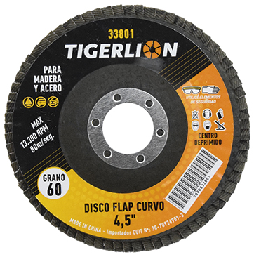 DISCO FLAP 4 1/2' - GRANO 60 - CENTRO DEP.