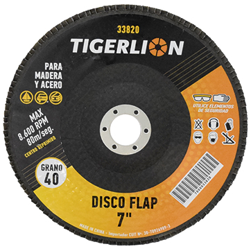 DISCO FLAP 7' - GRANO 40 - CENTRO DEP.