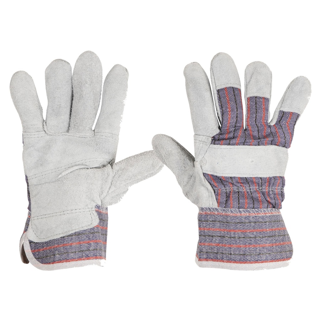 Guantes de carnaza y loneta talla grande Pretul