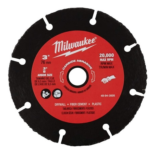 Disco De Corte Segmentado 3&quot; Milwaukee