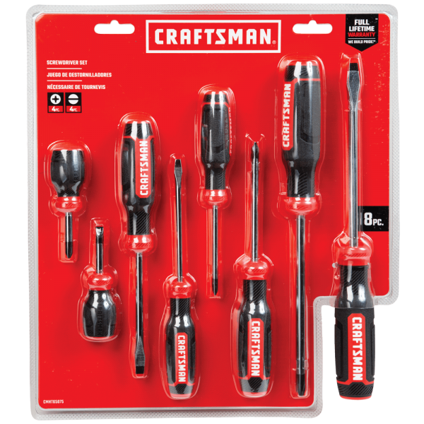 Set 8 Destornilladores Combinados CRAFTSMAN