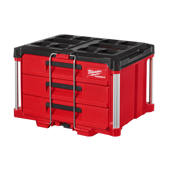 CAJA DE HERRAMIENTAS MILWAUKEE 3 CAJONES PACKOUT