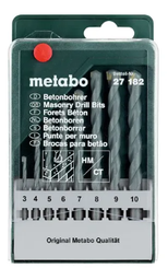 [6271820] ESTUCHE MECHAS HORMIGON METABO CLASSIC 8 Pzas