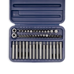 [BRE4180] JUEGO PUNTAS Torx/Allen/Multi-Estria/PL/PH x 46 Pzs