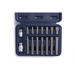 [BRE5448] JUEGO PUNTAS TORX x 16 Pzs BREMEN® (Acero S2)