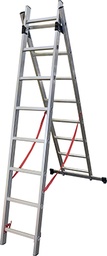 [RN17222] ESCALERA ALUM. EXTENSIBLE DOBLE 8 ESCALONES