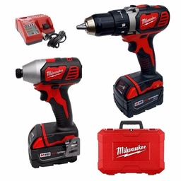 [2691-259A] COMBO MILWAUKEE TALADRO/ATORNILLADOR DE IMPACTO 18V