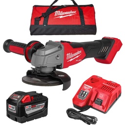 [2880-159AX] KIT AMOLADORA MILWAUKEE M18 4.1/2 INT.PALETA+CARG